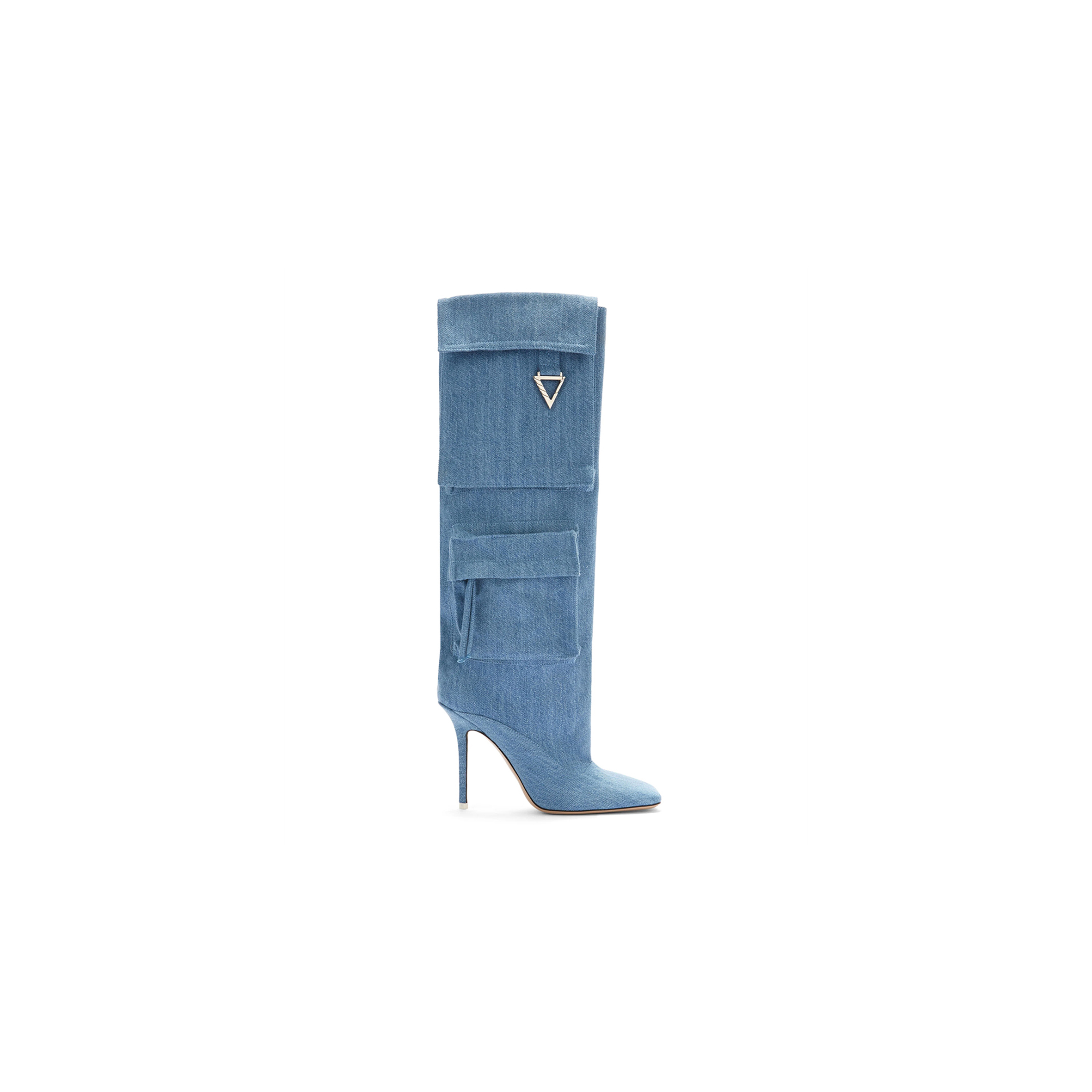 THE ATTICO ''SIENNA'' DENIM BOOT 238WS656D001045 THE ATTICO ''SIENNA'' DENIM BOOT 238WS656D001045